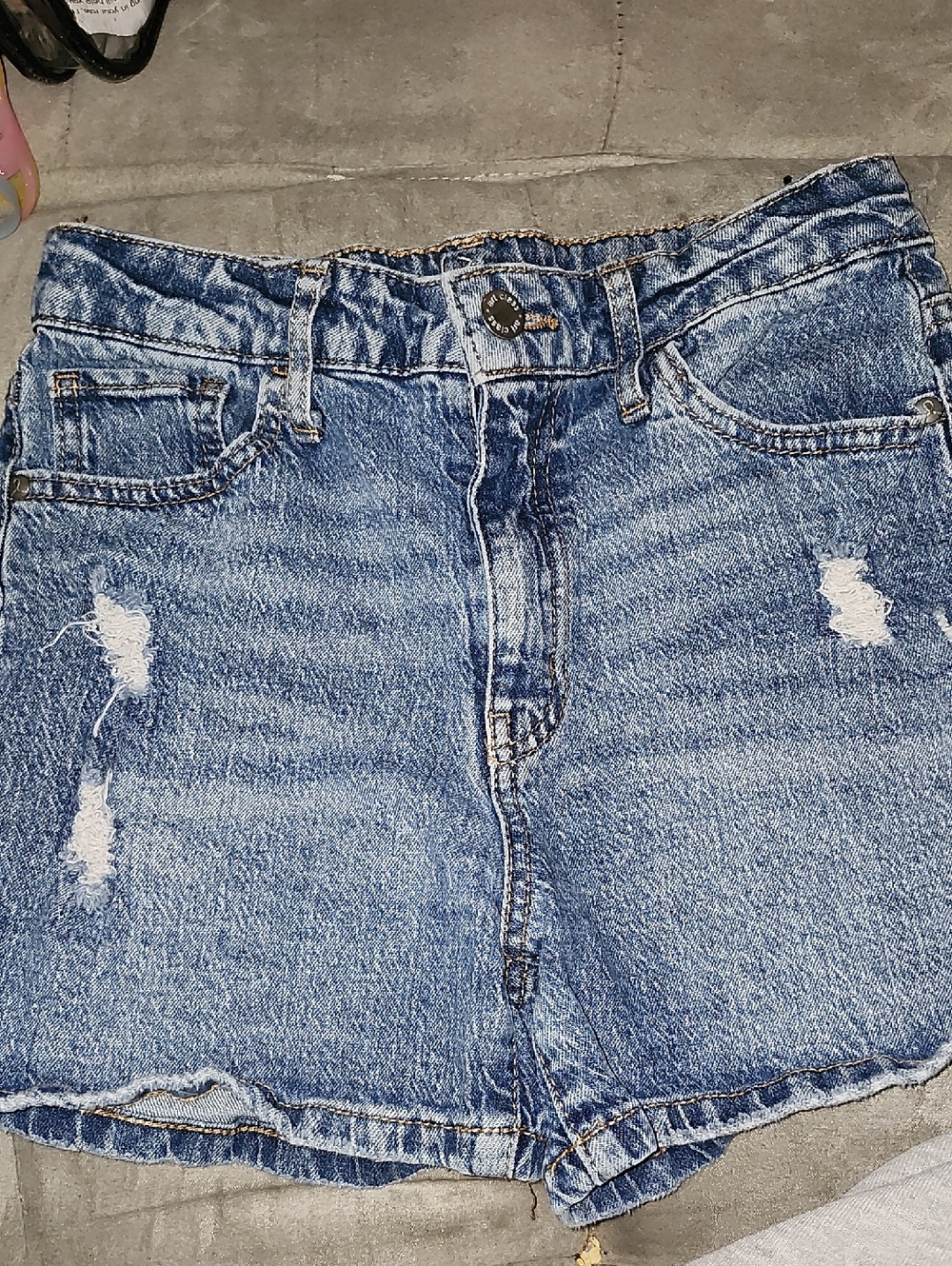 art class Blue Distressed Denim Kids Shorts